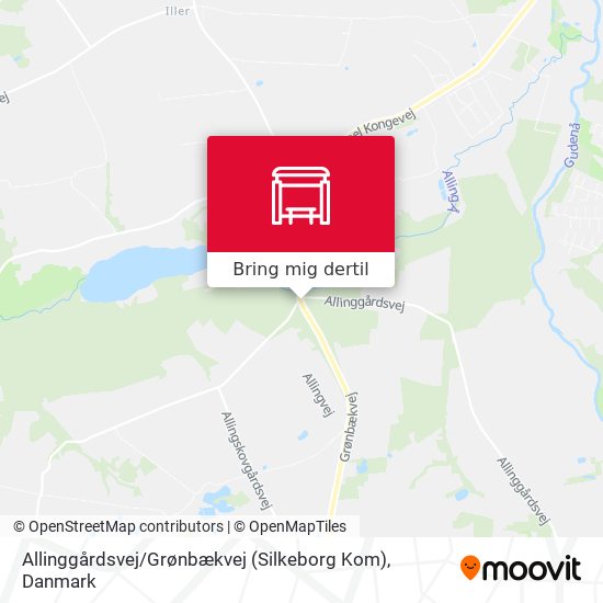 Allinggårdsvej / Grønbækvej (Silkeborg Kom) kort