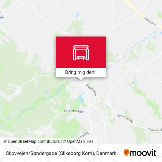 Skovvejen / Søndergade (Silkeborg Kom) kort