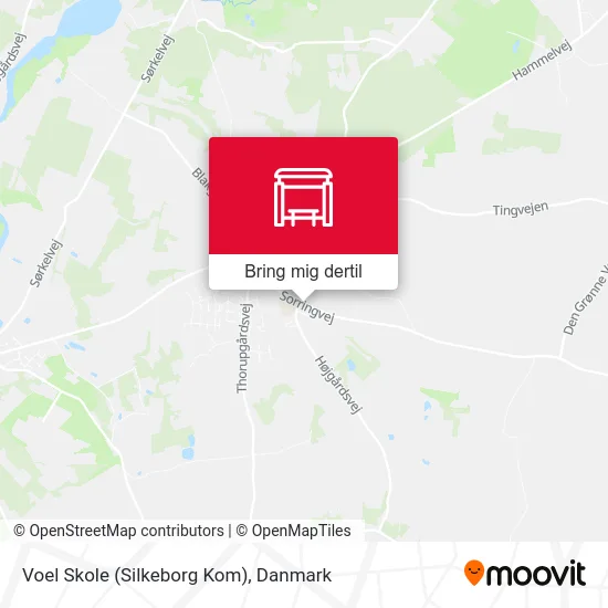 Voel Skole (Silkeborg Kom) kort