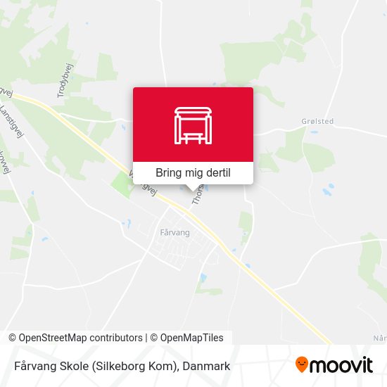 Fårvang Skole (Silkeborg Kom) kort
