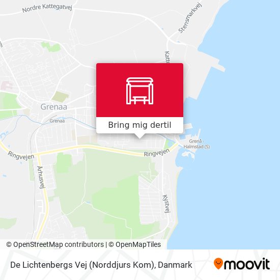De Lichtenbergs Vej (Norddjurs Kom) kort