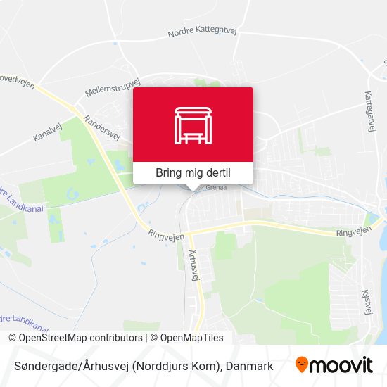 Søndergade / Århusvej (Norddjurs Kom) kort