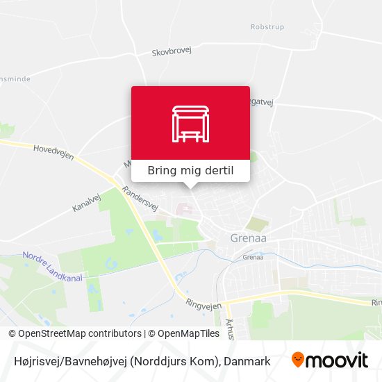 Højrisvej / Bavnehøjvej (Norddjurs Kom) kort