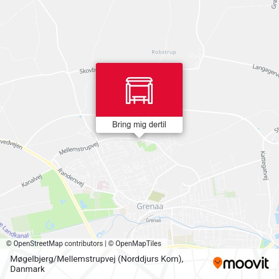 Møgelbjerg / Mellemstrupvej (Norddjurs Kom) kort