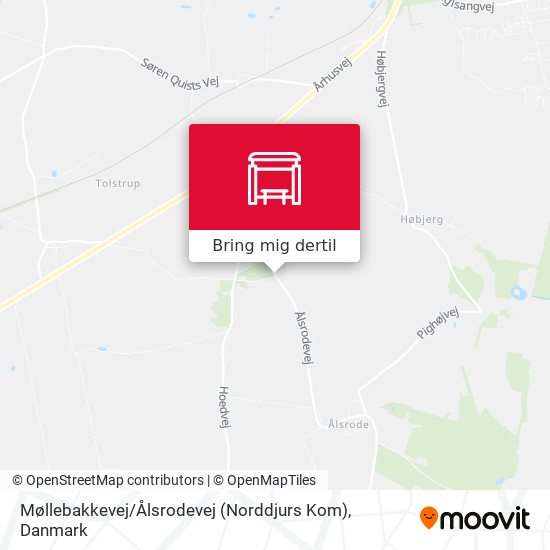 Møllebakkevej / Ålsrodevej (Norddjurs Kom) kort