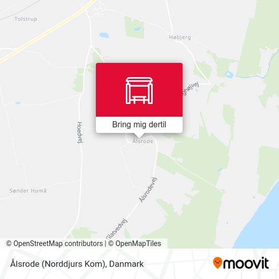 Ålsrode (Norddjurs Kom) kort