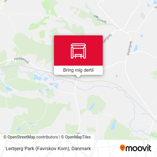 Lerbjerg Park (Favrskov Kom) kort