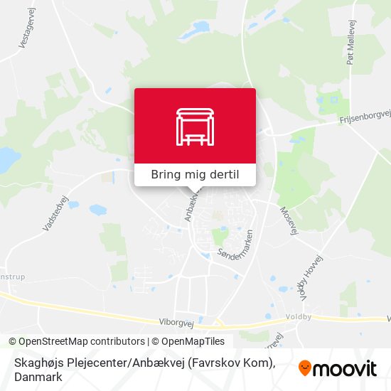 Skaghøjs Plejecenter / Anbækvej (Favrskov Kom) kort