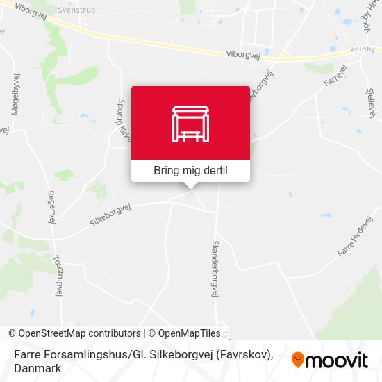 Farre Forsamlingshus / Gl. Silkeborgvej (Favrskov) kort