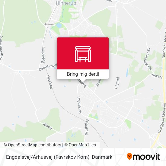 Engdalsvej / Århusvej (Favrskov Kom) kort