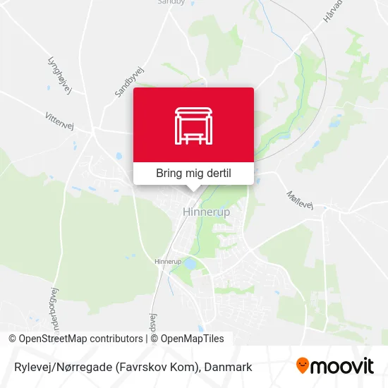 Rylevej / Nørregade (Favrskov Kom) kort