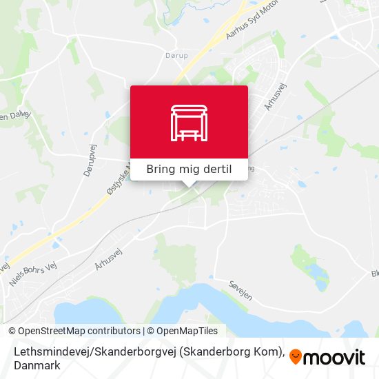 Lethsmindevej / Skanderborgvej (Skanderborg Kom) kort