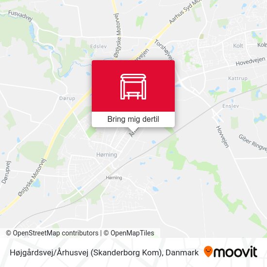 Højgårdsvej / Århusvej (Skanderborg Kom) kort