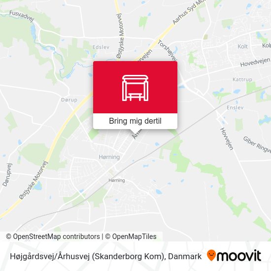 Højgårdsvej / Århusvej (Skanderborg Kom) kort