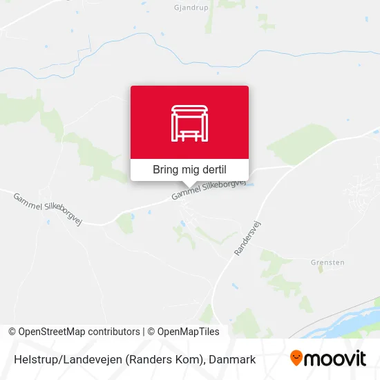 Helstrup / Landevejen (Randers Kom) kort