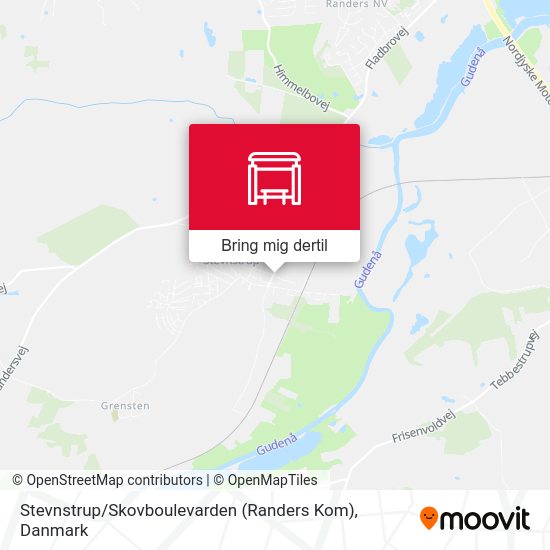 Stevnstrup / Skovboulevarden (Randers Kom) kort
