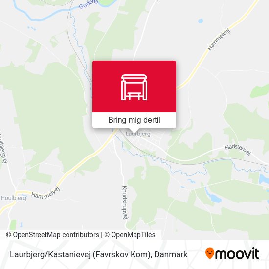 Laurbjerg / Kastanievej (Favrskov Kom) kort