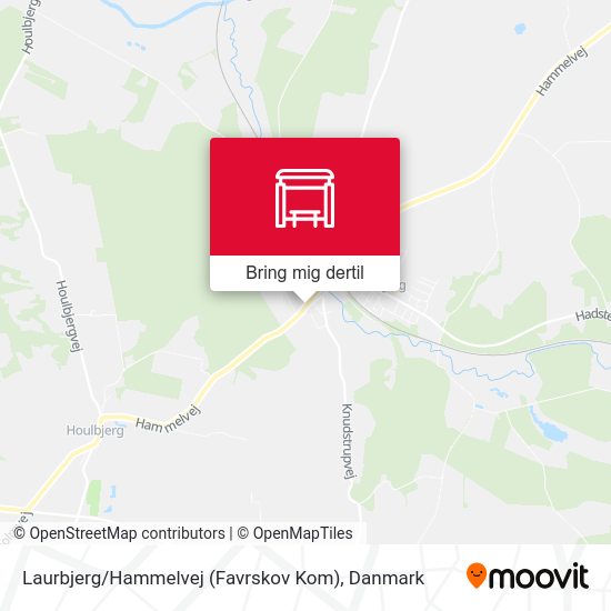 Laurbjerg / Hammelvej (Favrskov Kom) kort