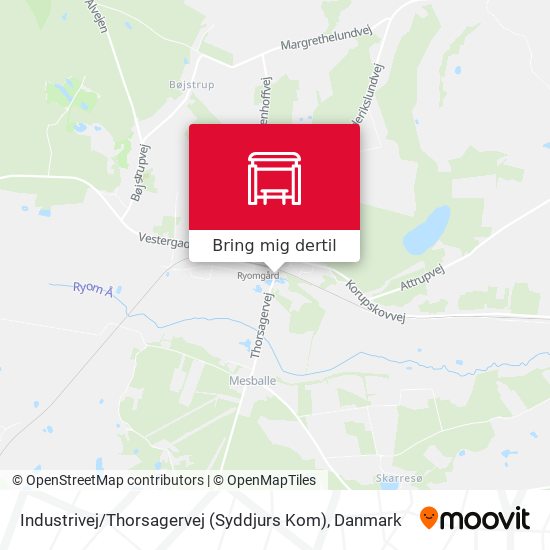 Industrivej / Thorsagervej (Syddjurs Kom) kort