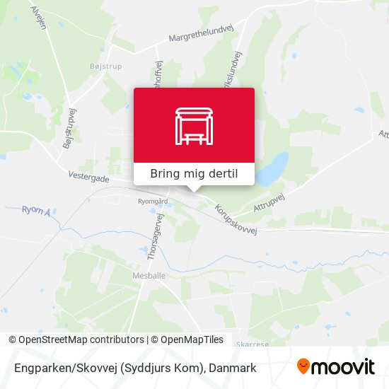Engparken / Skovvej (Syddjurs Kom) kort