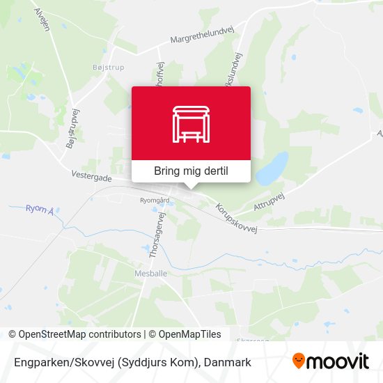 Engparken / Skovvej (Syddjurs Kom) kort