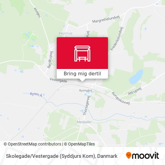 Skolegade / Vestergade (Syddjurs Kom) kort