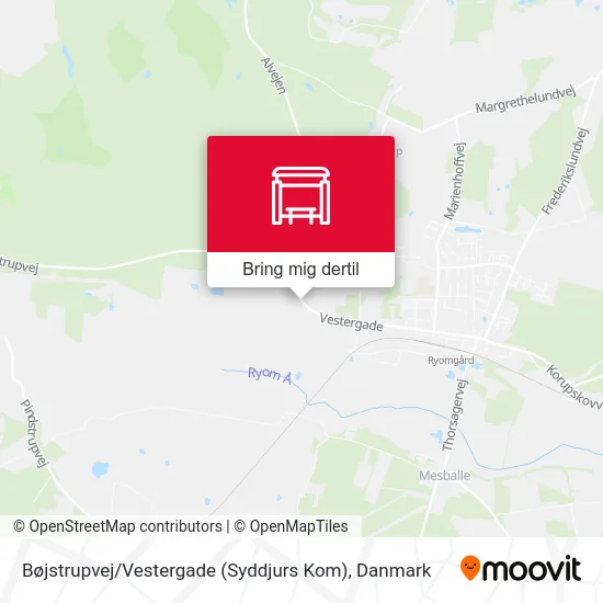 Bøjstrupvej / Vestergade (Syddjurs Kom) kort