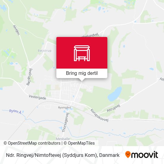 Ndr. Ringvej / Nimtoftevej (Syddjurs Kom) kort