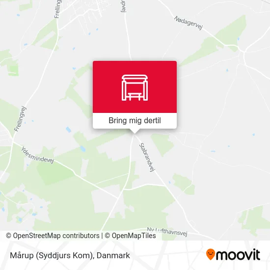 Mårup (Syddjurs Kom) kort