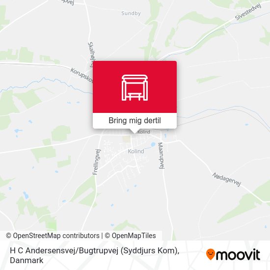 H C Andersensvej / Bugtrupvej (Syddjurs Kom) kort