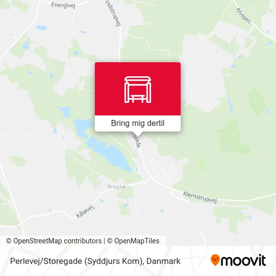 Perlevej / Storegade (Syddjurs Kom) kort