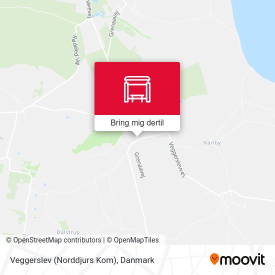 Veggerslev (Norddjurs Kom) kort