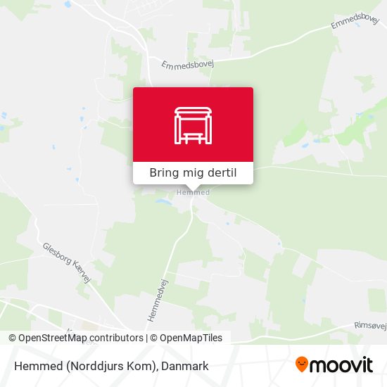 Hemmed (Norddjurs Kom) kort