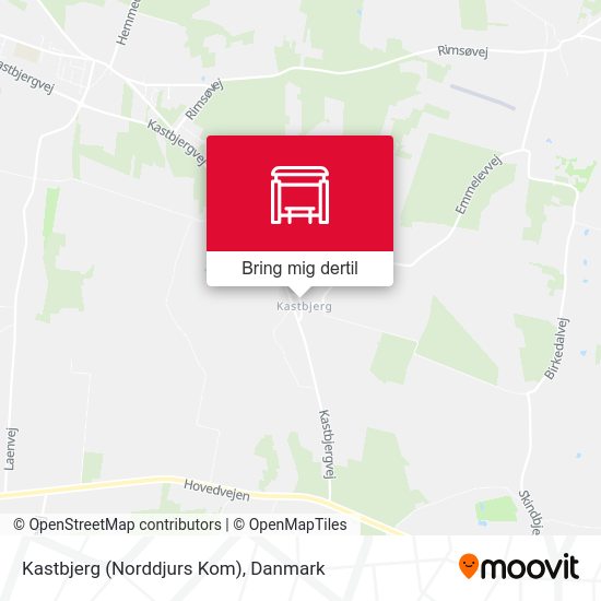 Kastbjerg (Norddjurs Kom) kort
