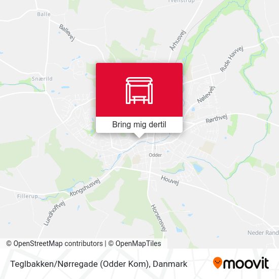 Teglbakken / Nørregade (Odder Kom) kort