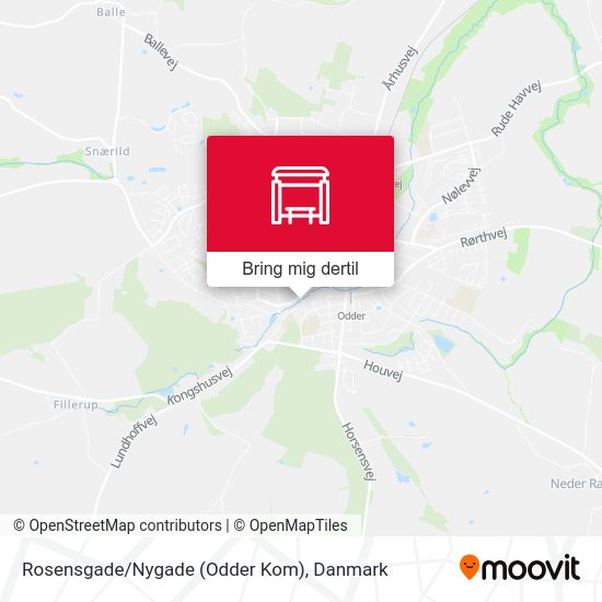 Rosensgade/Nygade (Odder Kom) kort