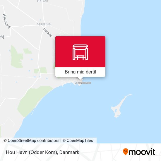 Hou Havn (Odder Kom) kort