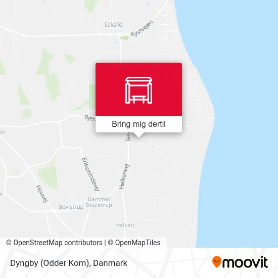 Dyngby (Odder Kom) kort