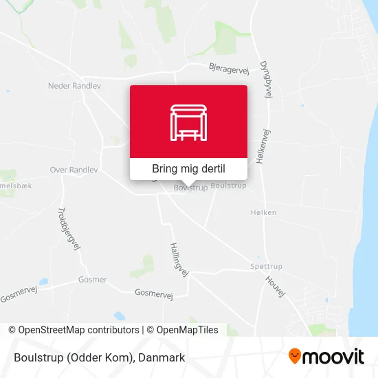 Boulstrup (Odder Kom) kort