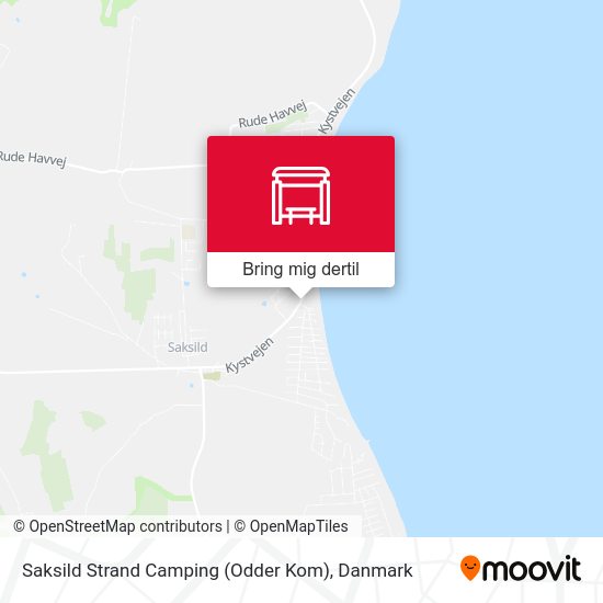 Saksild Strand Camping (Odder Kom) kort