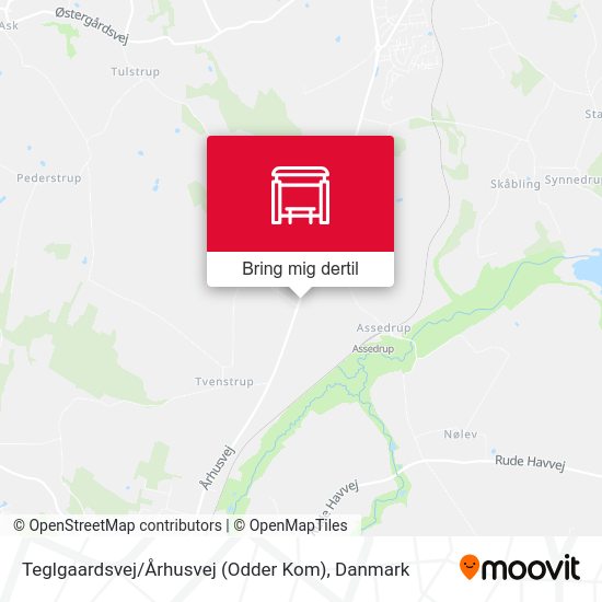 Teglgaardsvej / Århusvej (Odder Kom) kort