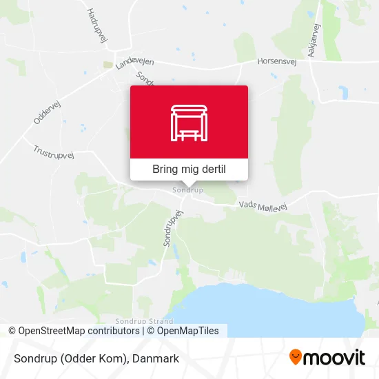 Sondrup (Odder Kom) kort