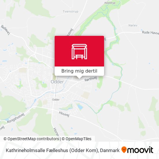 Kathrineholmsalle Fælleshus (Odder Kom) kort
