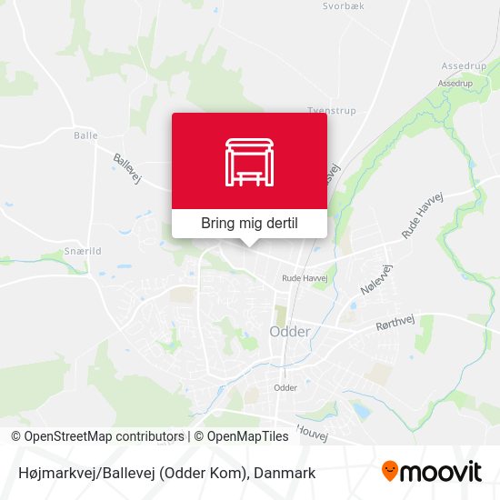 Højmarkvej / Ballevej (Odder Kom) kort