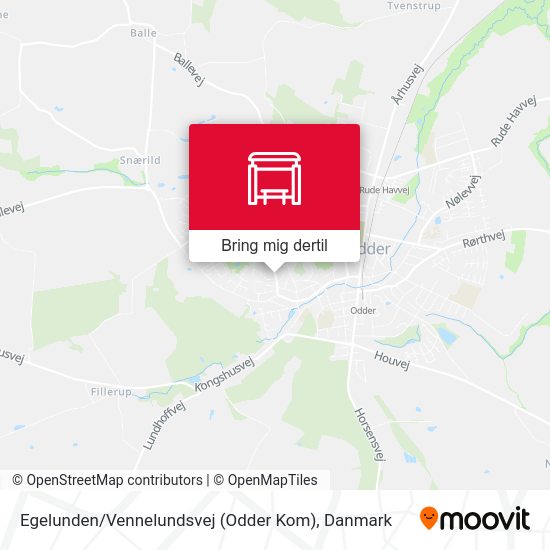 Egelunden / Vennelundsvej (Odder Kom) kort