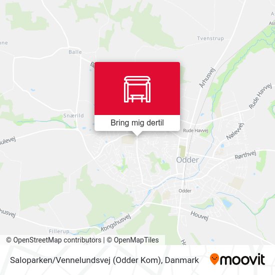 Saloparken / Vennelundsvej (Odder Kom) kort