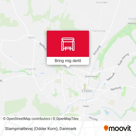 Stampmøllevej (Odder Kom) kort