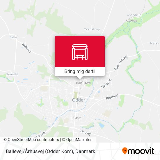 Ballevej/Århusvej (Odder Kom) kort