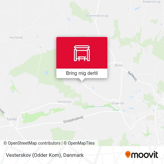 Vesterskov (Odder Kom) kort