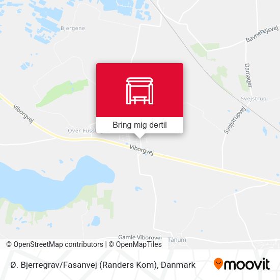 Ø. Bjerregrav / Fasanvej (Randers Kom) kort